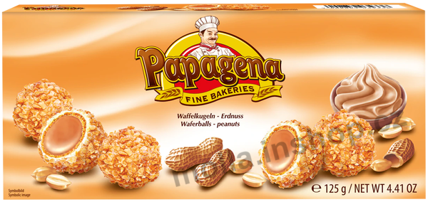 Papagena arašída 125g/18ks  kuličky