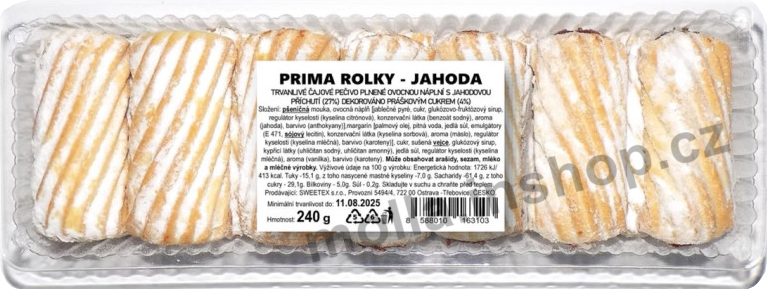 Prima rolky Jahoda 240g/20ks