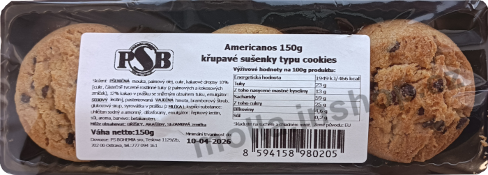 PSB Americanos 150g/18ks 
