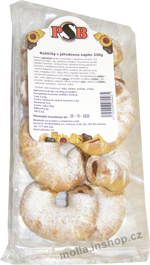 PSB Rohlíčky jahoda 330g/12ks