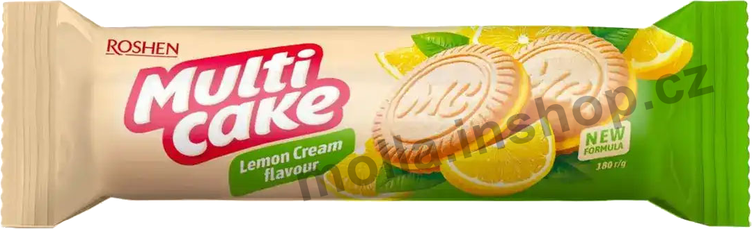 Roshen Multi Cake Lemon cream 180g/28ks   Sušenky slepované
