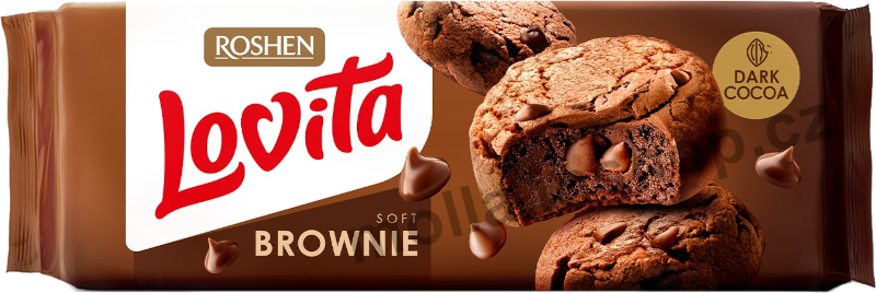Roshen Lovita Cocoa 152g/21ks Dark Brownie