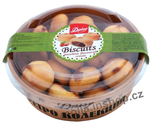 Retro Hazelnut (světlé) 200g/8ks Pečivo Daisy lískový oříšek