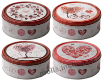 Sušenky Srdce 150g/24ks plech Hearts máslové