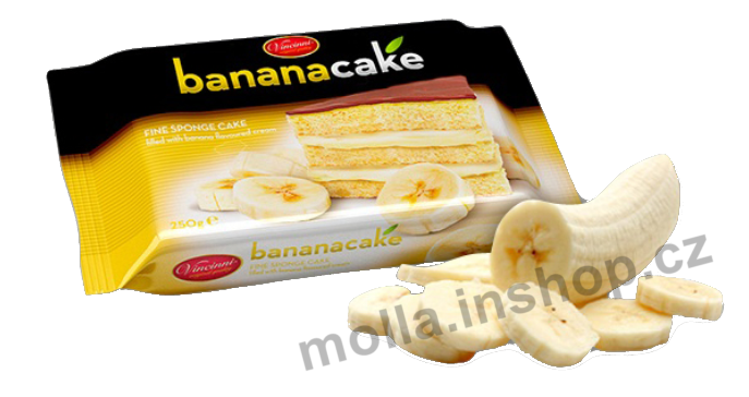 Vincini - cake banán 250g/14ks