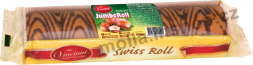 Vincini - roláda  oříšek  300g/10ks  Jumbo roll