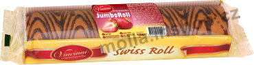 Vincini - roláda jahoda 300g/10ks  Jumbo roll