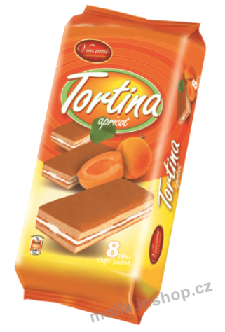 Vincini-Tortina meruňka 8x25g=200g/12ks