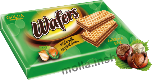 Wafers oříšek 175g/20ks Golda