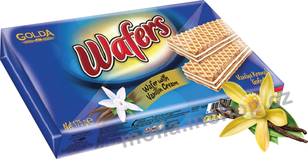 Wafers vanilka 175g/20ks Golda 
