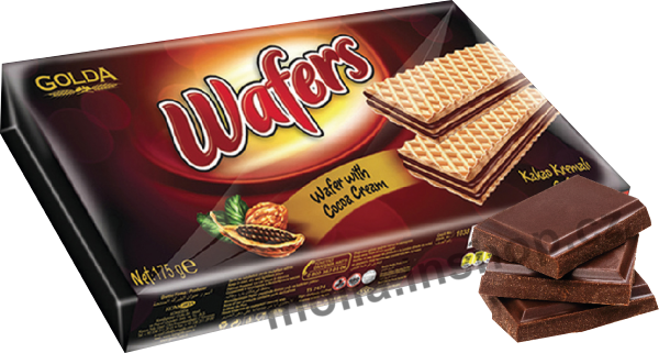Wafers kakao 175g/20ks Golda 