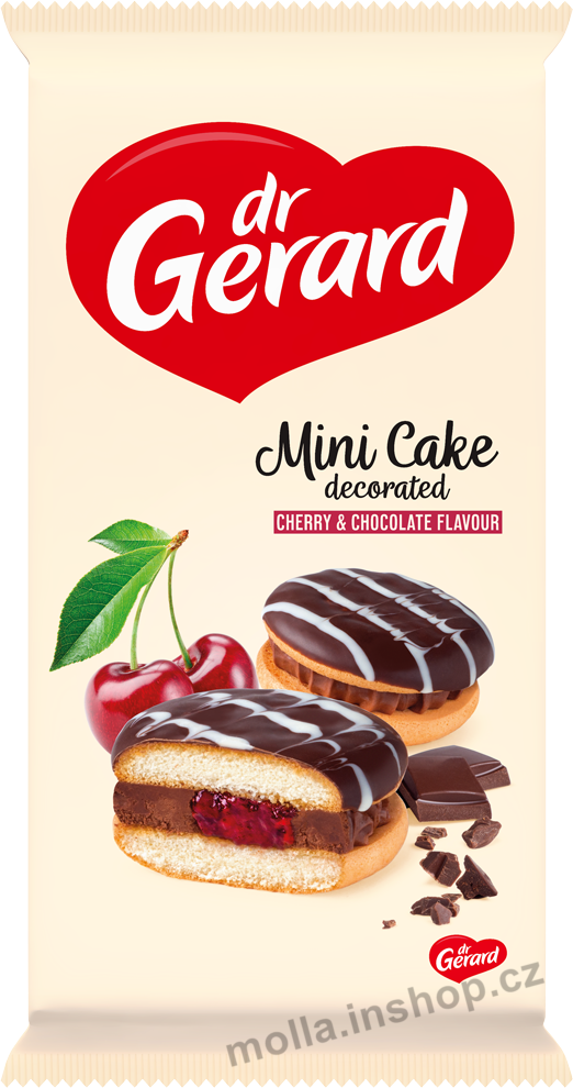 Gerard-Mini cake třešeň 165g/12ks