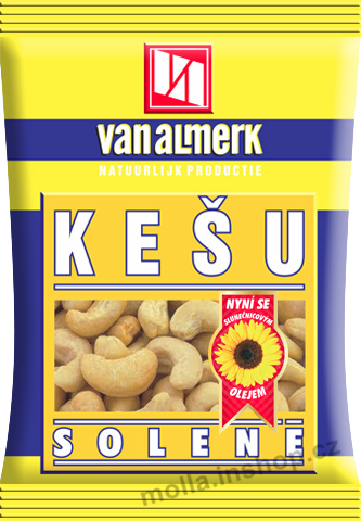 Kešu  pražené sol. 60g/12ks  Alika  Van Almerk