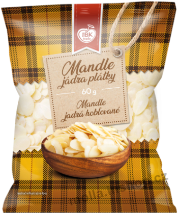 Mandle plátky 60g/20ks  IBK