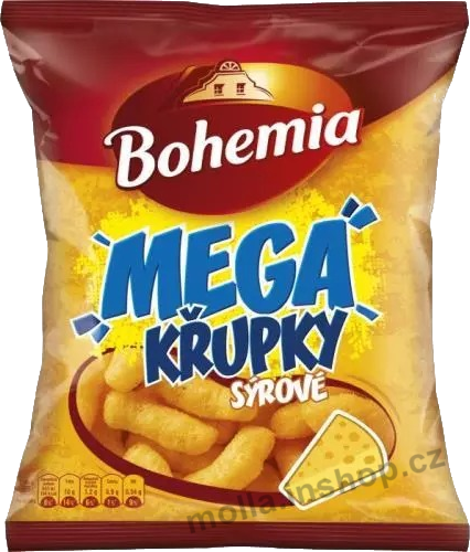 Křupky sýrové MEGA 150g/15ks Bohemia