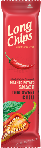 Long Chips Thai sweet Chilli 75g/20ks  Bramborový snack