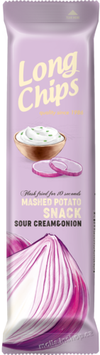 Long Chips Zakys.smetana cibule 75g/20ks  Bramborový snack