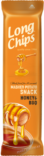Long Chips Med BBQ 75g/20ks  Bramborový snack