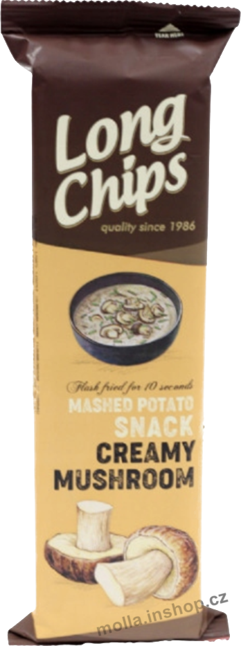 Long Chips Houby na smetaně 75g/20ks  Bramborový snack