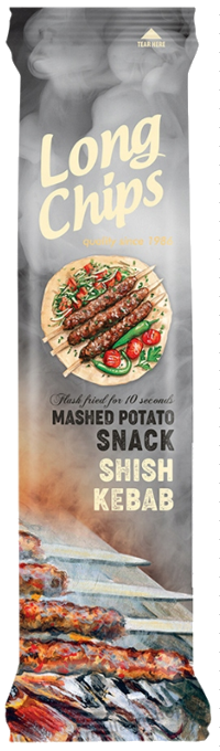 Long Chips Šiš Kebab 75g/20ks  Bramborový snack