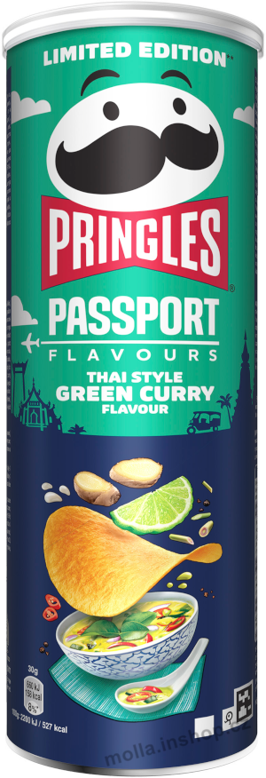 Pringles Green Curry 165g/19ks