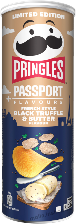Pringles Black Truffle and Butter 165g/19ks