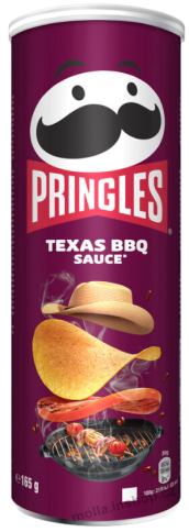 Pringles Barbecue 165g/19ks Texas BBQ