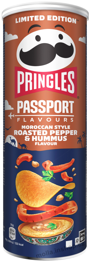 Pringles Middle East 165g/19ks Roasted Pepper a Hummus