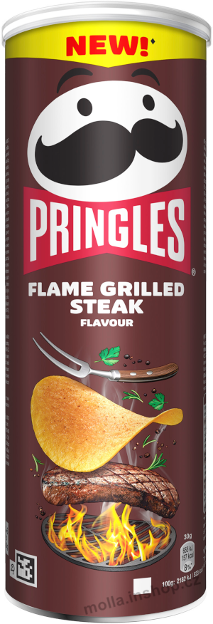 Pringles Flame Grilled Steak 165g/19ks