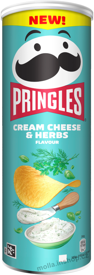 Pringles Creame Cheese and Herbs165g/19ks