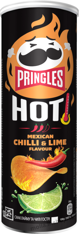 Pringles Mexican Chilli/Lime 165g/19ks Taco