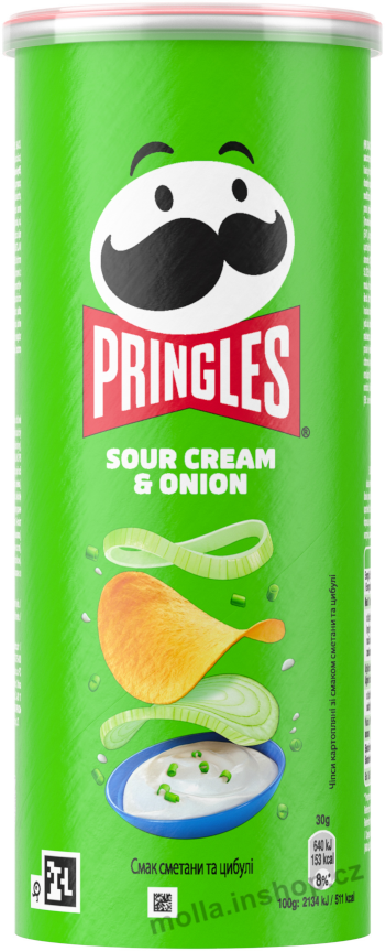 Pringles 125g/12ks Sourcream and onion