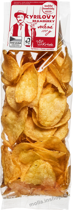 Cyr. solené brambůrky 100g/20ks Krajči
