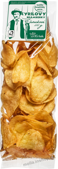 Cyr. česnekové brambůrky 100g/20ks Krajči