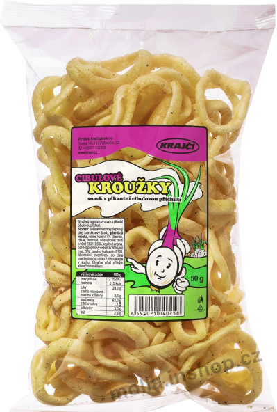Cibulové pikantní kroužky 45g/18ks Krajči