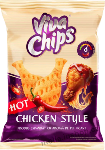 Viva Chips Hot kuřecí 50g/24ks nožičky s příchutí kuřete  Spicy