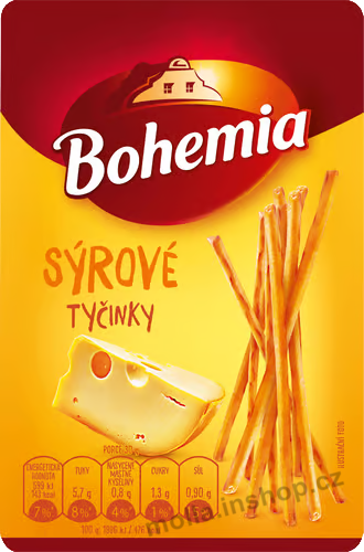 Boh. Sýrové tyčinky 80g/30ks Bohemia