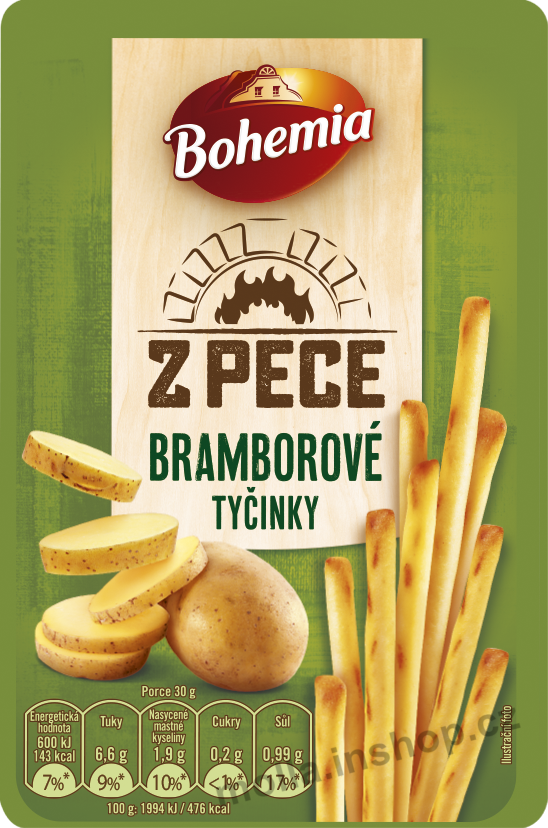 Boh. Bramborové tyčinky 80g/30ks Bohemia