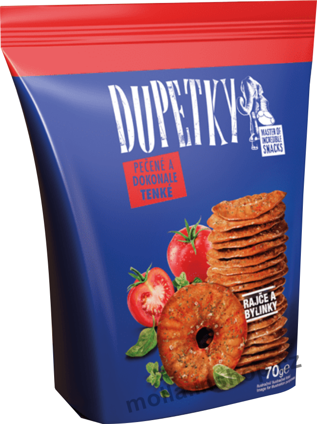 Dupetky rajče-bylinky 70g/21ks