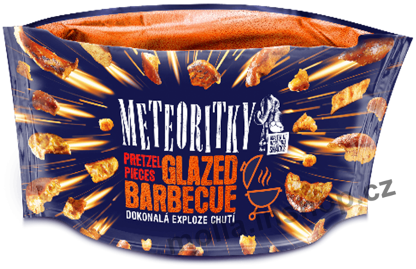 Meteoritky Glazed Barbecue 75g/14ks