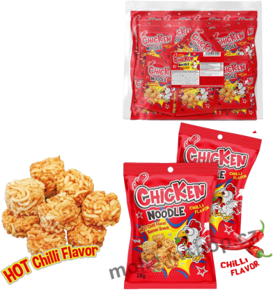 Noodle Snack Chilli Flavor 20g/30ks  červený  Chicken