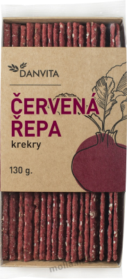 Danvita červená řepa krekry 130g/18ks