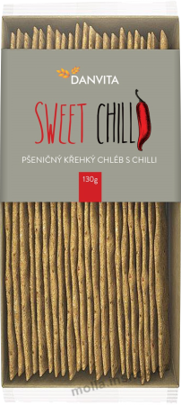Danvita chilli 130g/18ks pšeničný křehký chléb