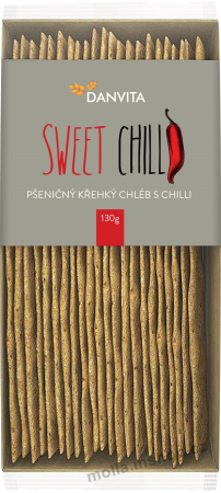 Danvita chilli 130g/18ks pšeničný křehký chléb