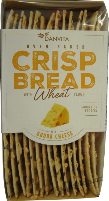 Danvita se sýrem Gouda 130g/18ks pšeničný křehký chléb