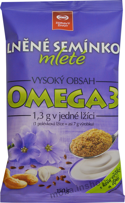 Lněné semínko ochucené mleté 150g/15ks omega