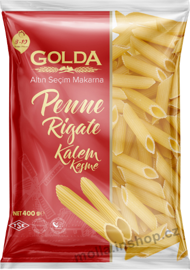 Těst. Golda trubky 400g/20ks Penne Rigate  Těstoviny