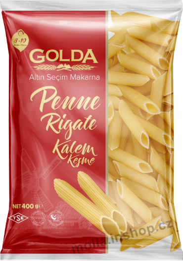 Těst. Golda trubky 400g/20ks Penne Rigate  Těstoviny