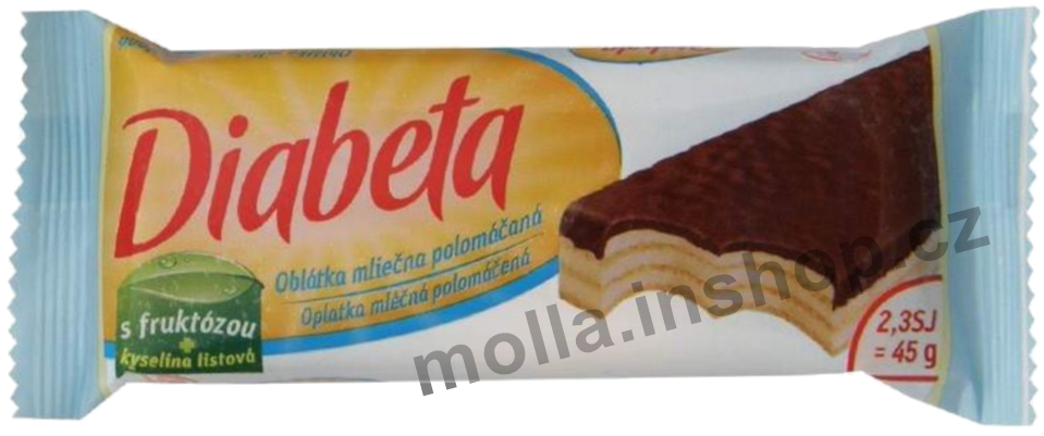 Dibeta  opl.mléčná 45g/24ks 