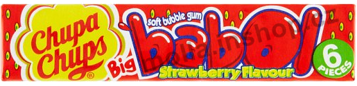 Ch.Ch. Big babol Strawberry 27,6g/20ks Jahoda  žvýkačky Chupa Chups